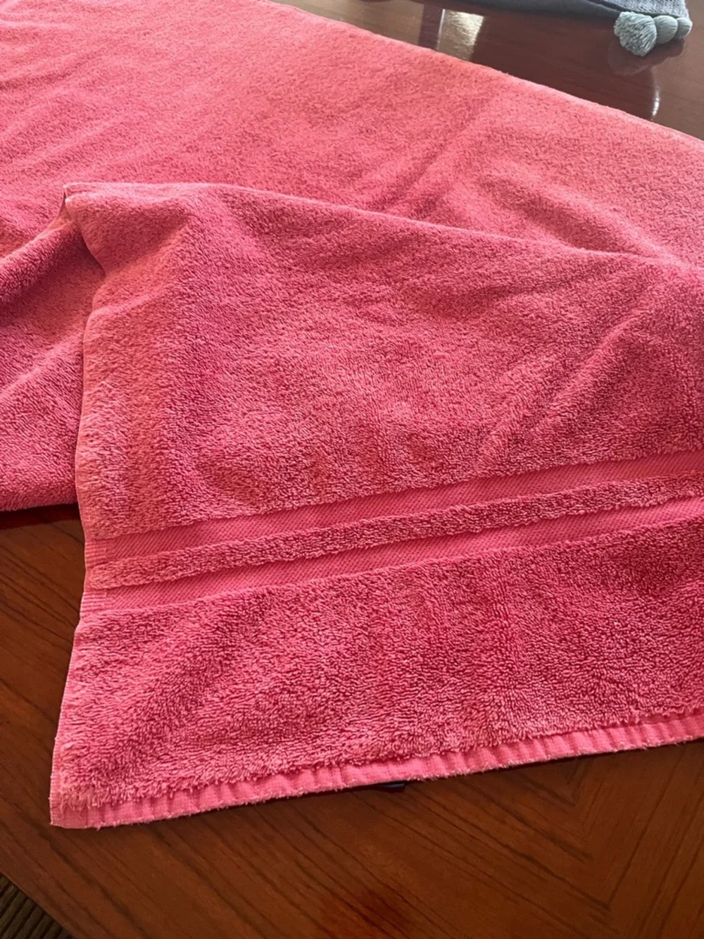 Ralph Lauren Coral-Pink Terry Bath Towel